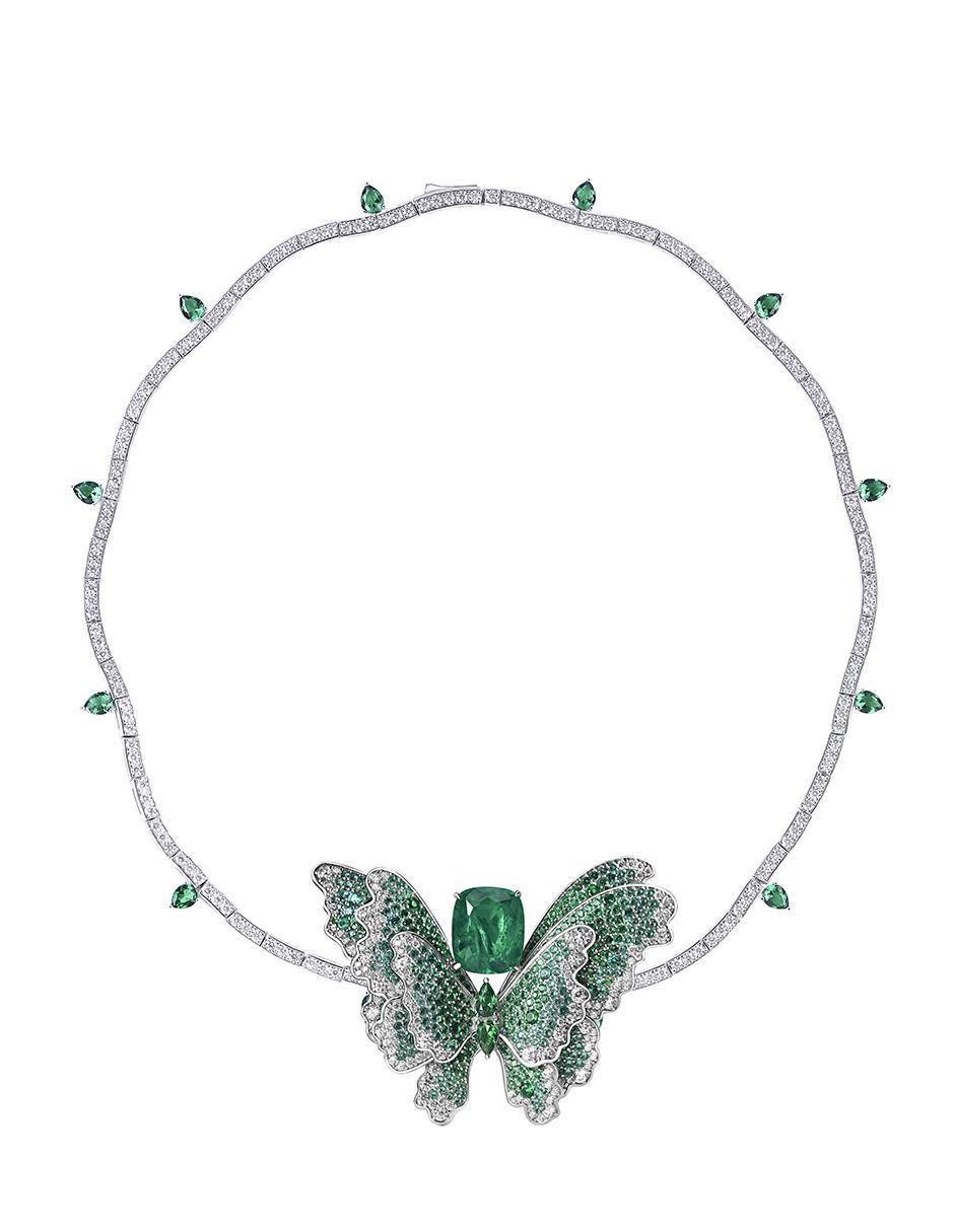 Collar de mariposa de plata P 925 Collar de mariposa de plata P 925