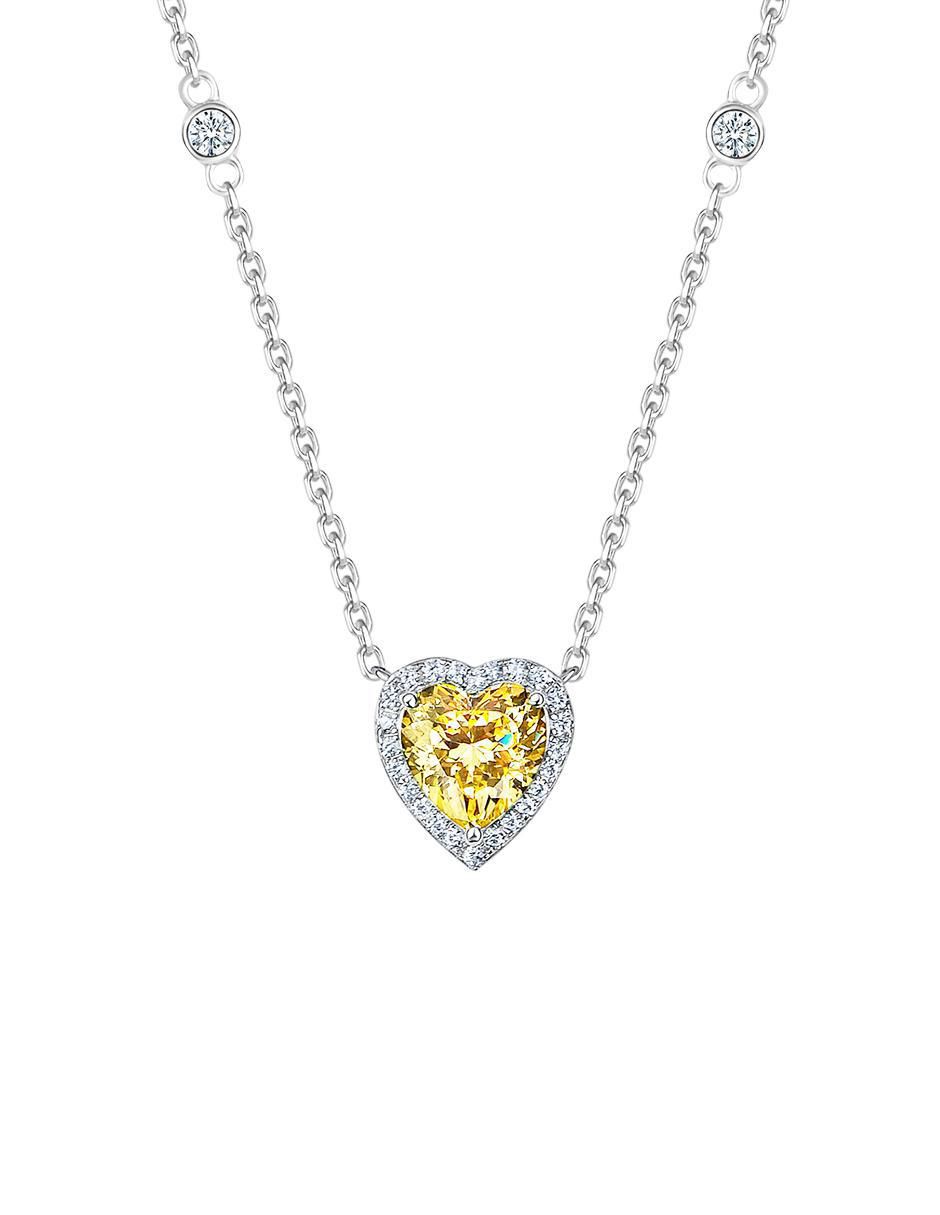 Collar de corazón de plata P 925 Collar de corazón de plata P 925