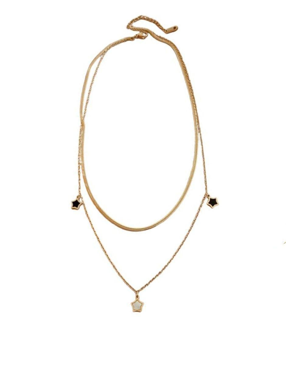 Collar de estrella de oro laminado 10 K