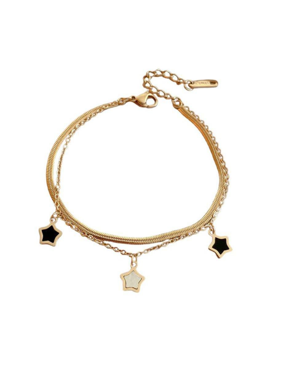 Pulsera de oro laminado 8 k con acabado pulido