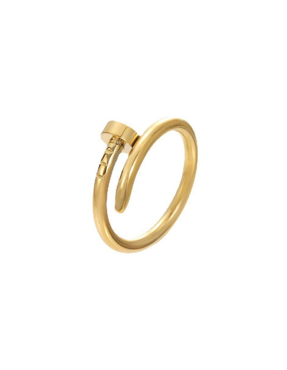 Anillo 10 k de oro laminado pulido 1