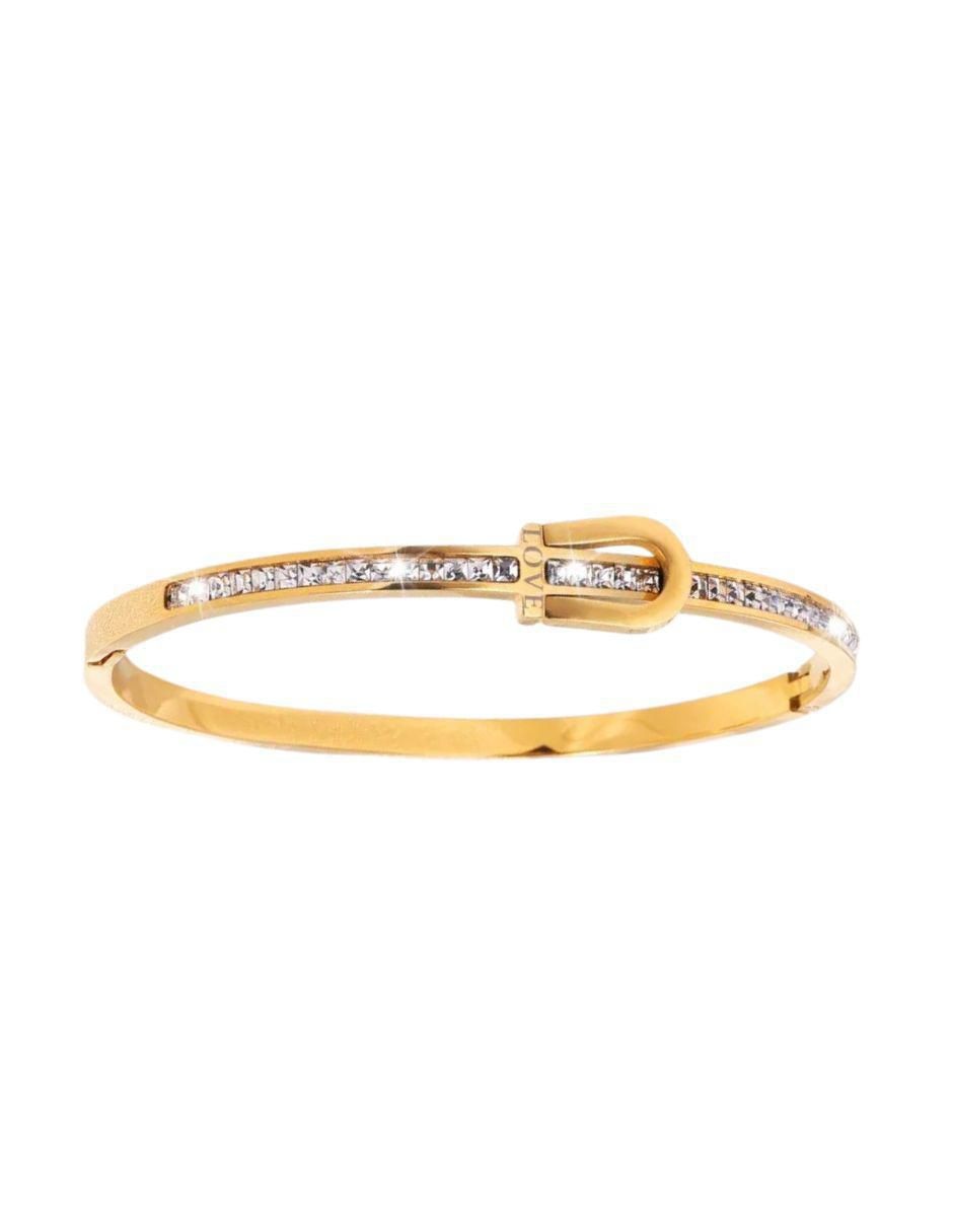 Brazalete de oro laminado 8 k con acabado pulido 5