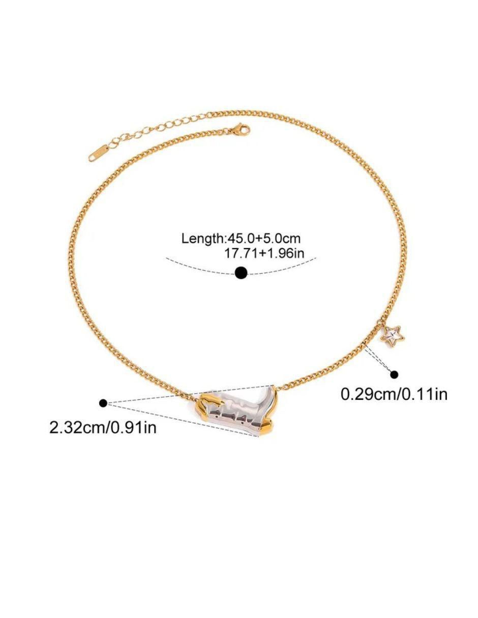 Collar de estrella de oro laminado 10 K 2
