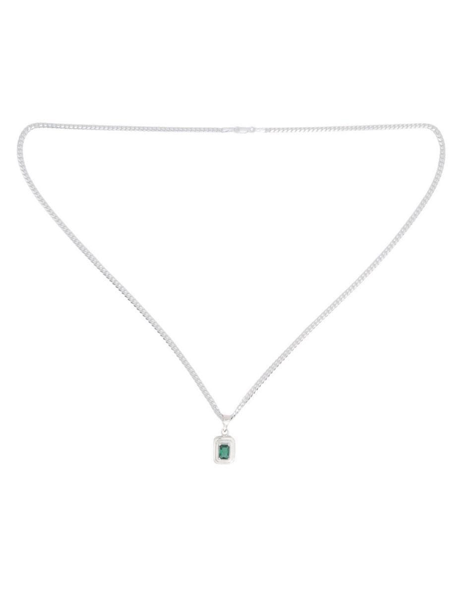 Collar con dije rectangular 2