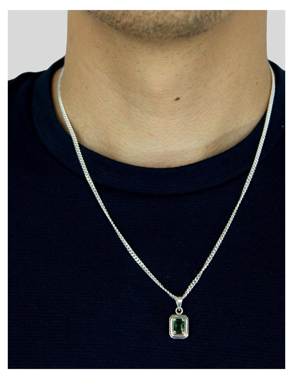 Collar con dije rectangular 6