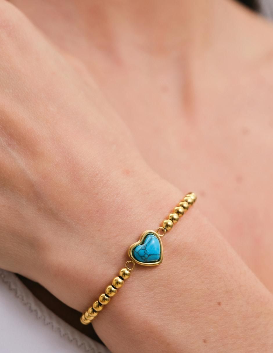 Pulsera Nadia con acabado baño de oro 14 K 5