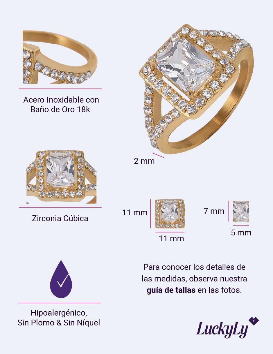 Anillo de compromiso 18 k Navi 8