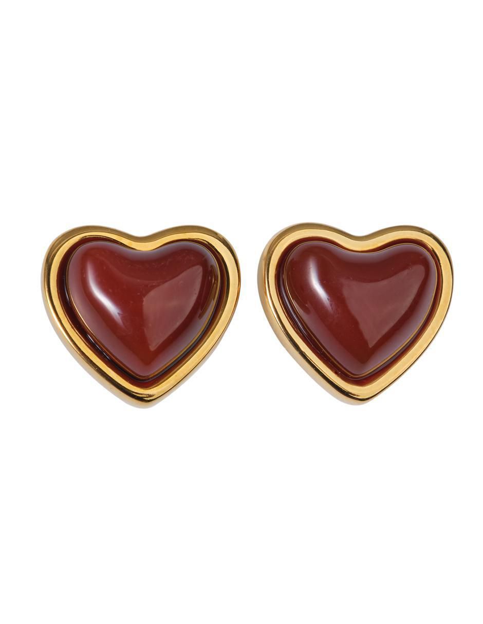 Broqueles "de (si aplica)" corazón no aplica luckyly nadia "de" acero inoxidable 14 k "con acabado" baño de oro cuarzo