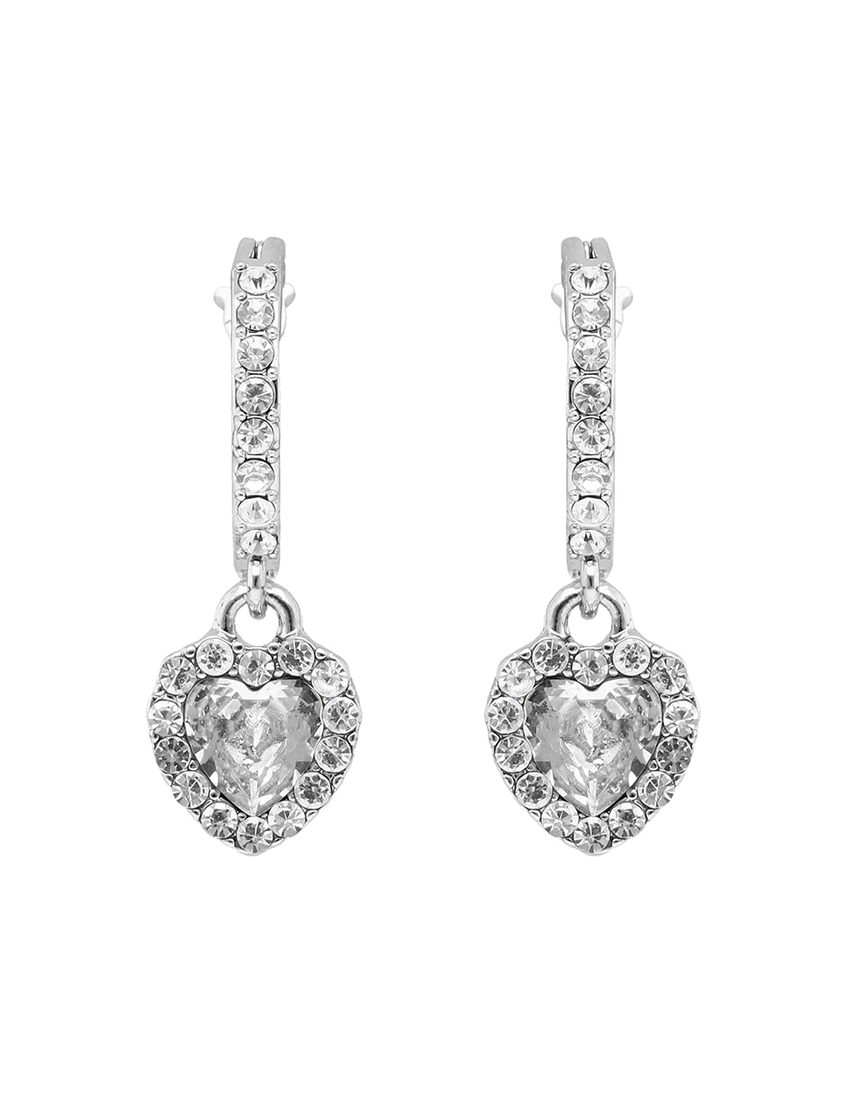 Arracadas de corazón Queen of Hearts acabado brillante