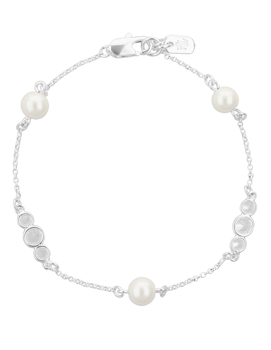 Brazalete con zirconia cúbica Aurelia con acabado brillante