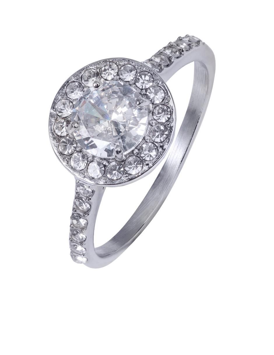 Anillo de compromiso con acabado baño de oro 18 k Nima Anillo de compromiso con acabado baño de oro 18 k Nima
