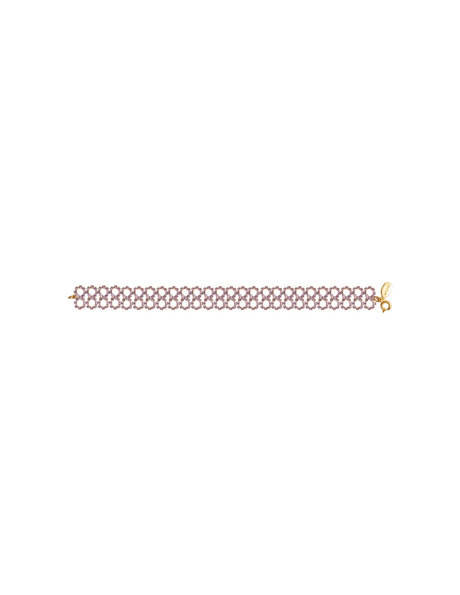 Pulsera cristal Filigrana Cup con acabado pavé
