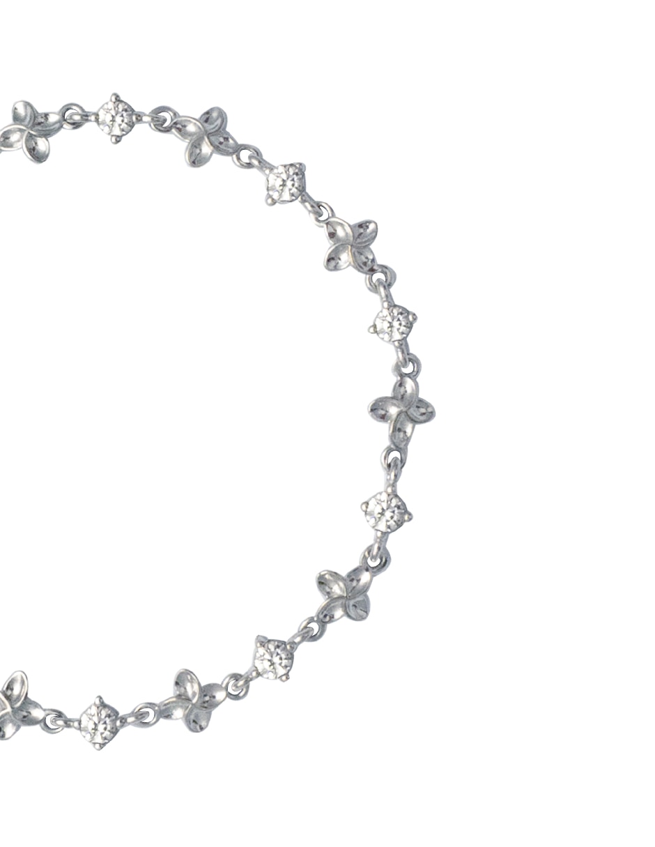 Pulsera con zirconia cúbica con acabado pulido 2