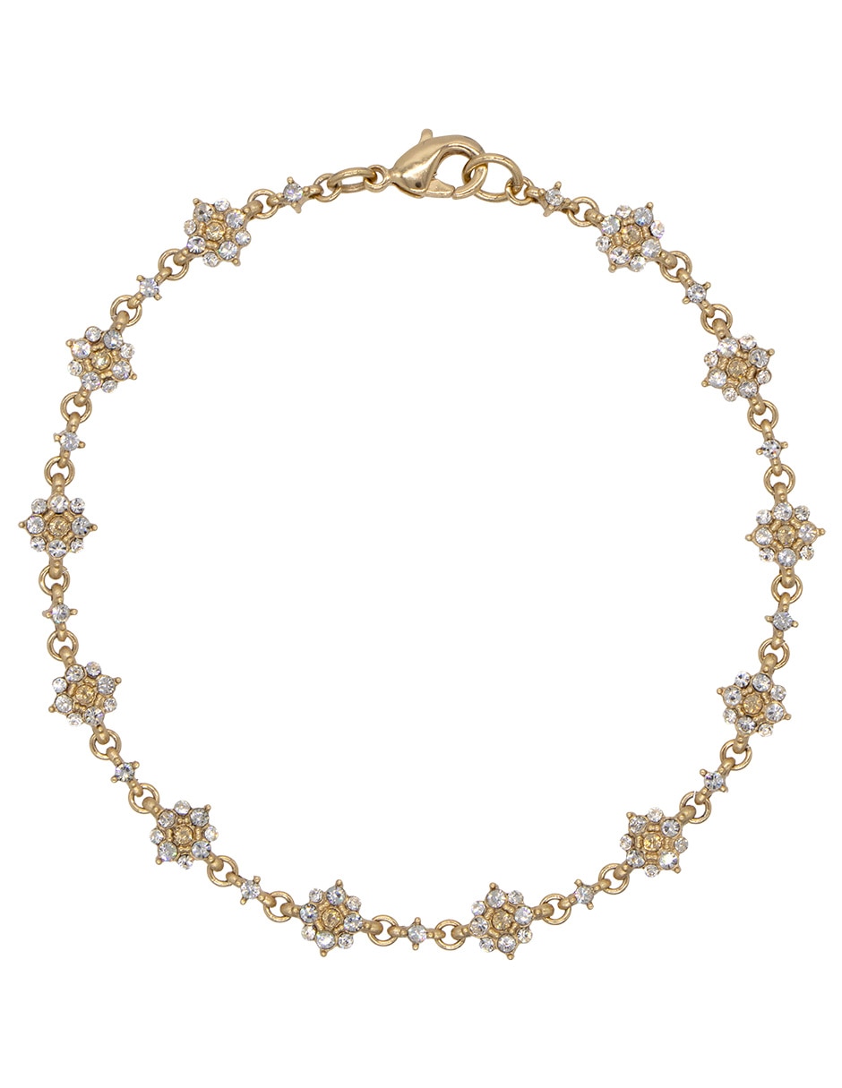 Pulsera con cristal con acabado Pavé