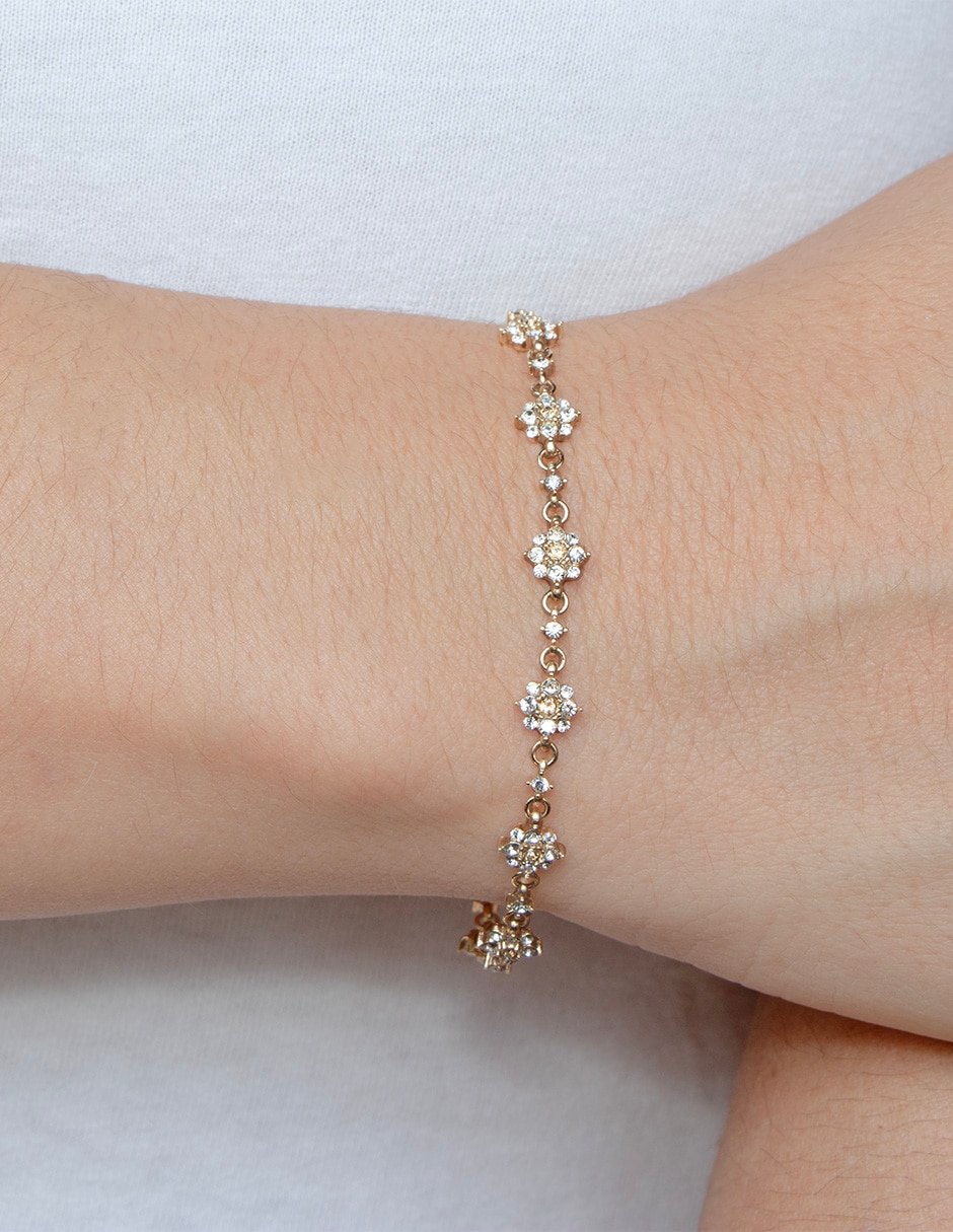 Pulsera con cristal con acabado Pavé 3