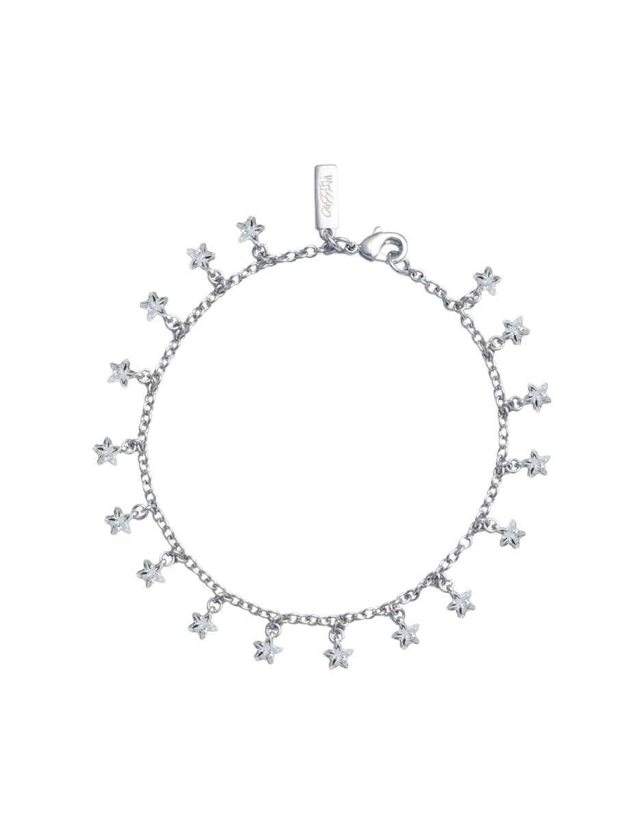 Pulsera con zirconia con acabado pulido