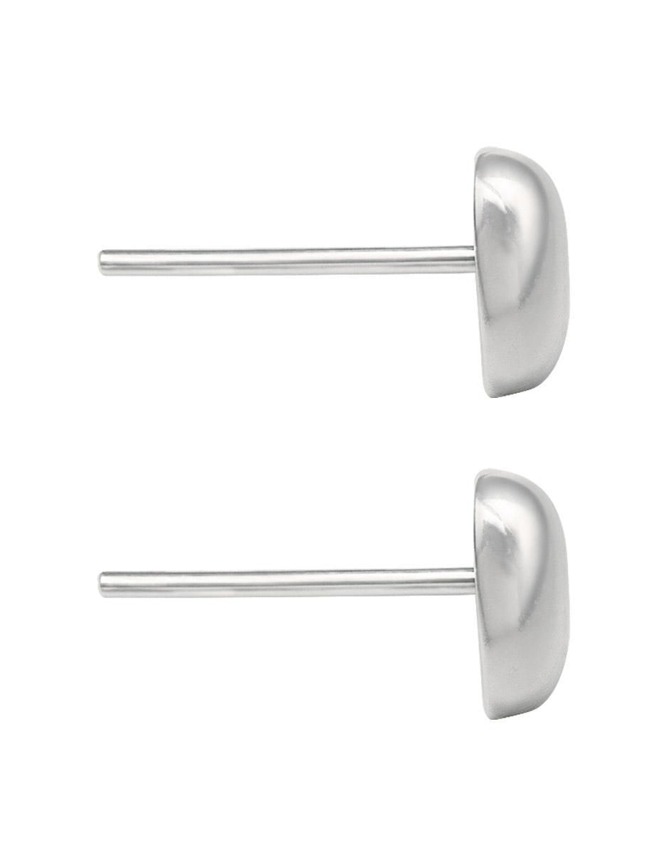 Broqueles de corazón de plata P 925 con acabado plateado 4
