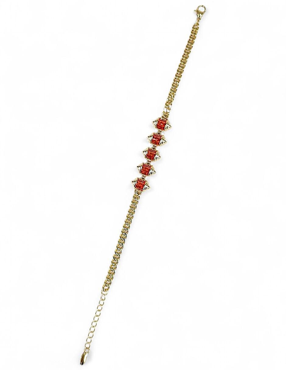 Pulsera 18 k con acabado baño de oro 2