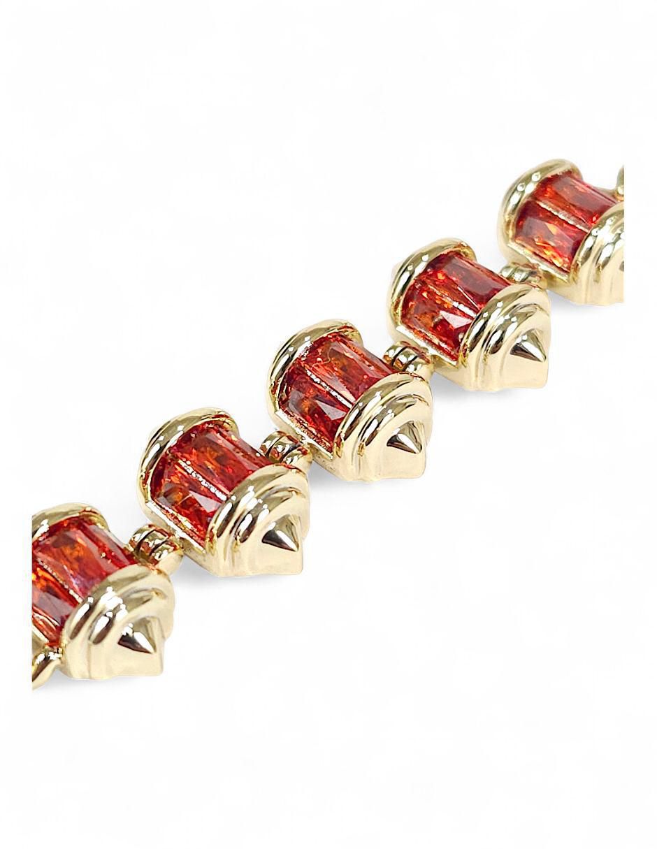 Pulsera 18 k con acabado baño de oro 6