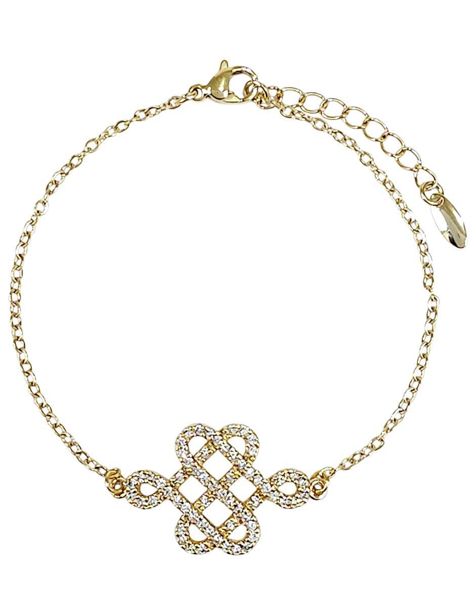 Pulsera con acabado baño de oro 18 k Pulsera con acabado baño de oro 18 k