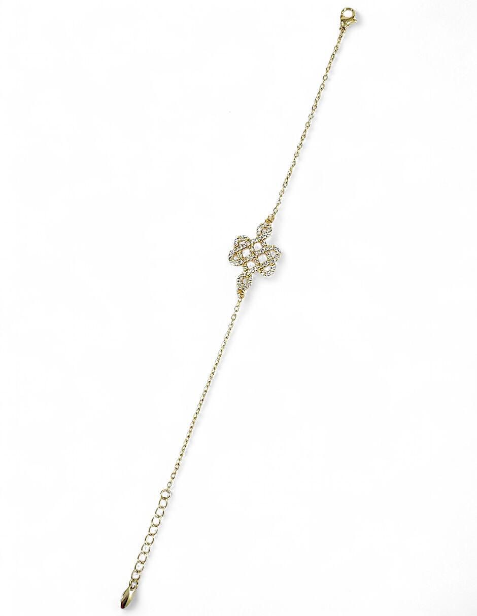 Pulsera con acabado baño de oro 18 k 2