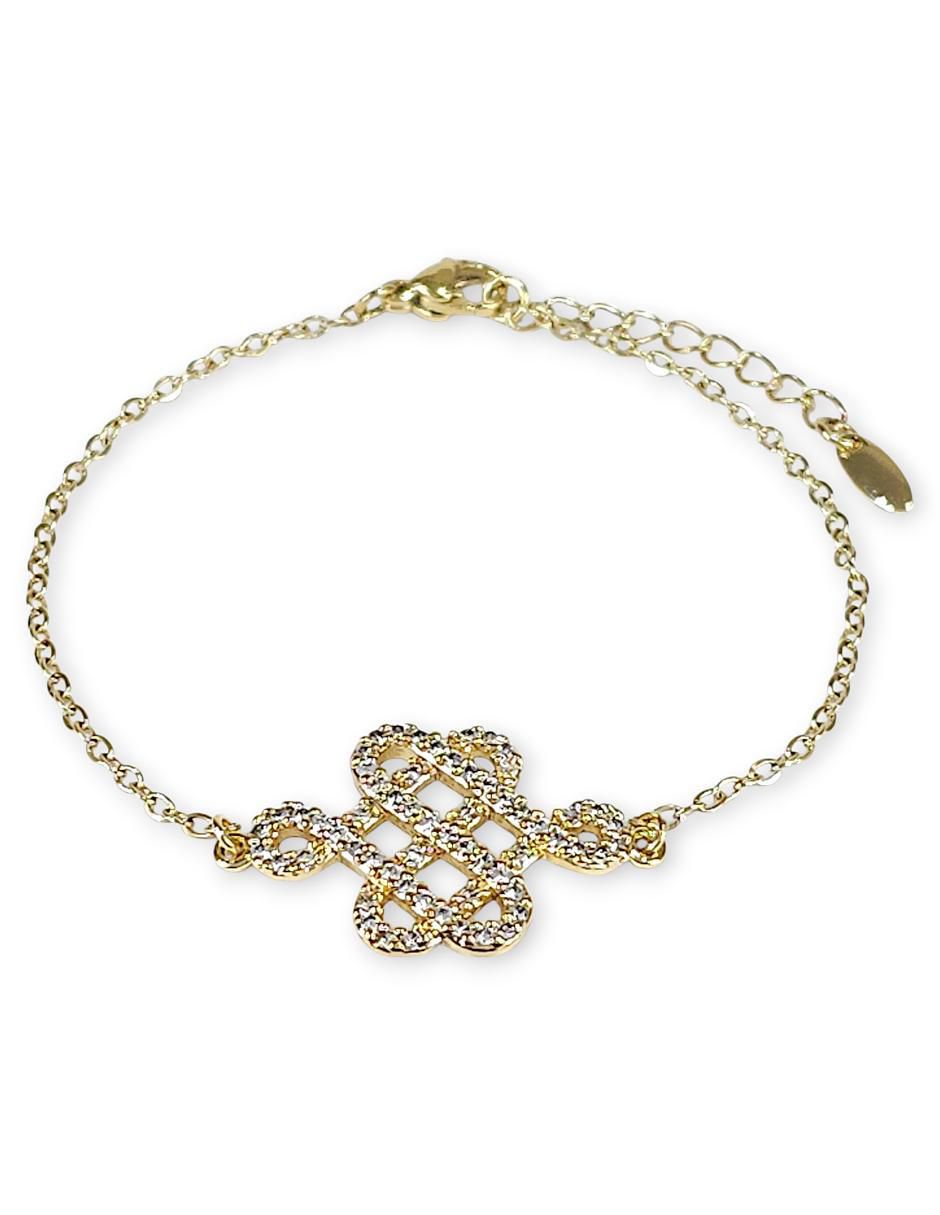 Pulsera con acabado baño de oro 18 k 3