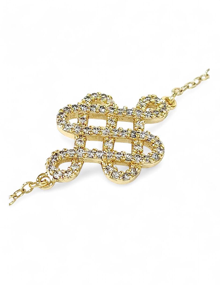 Pulsera con acabado baño de oro 18 k 6