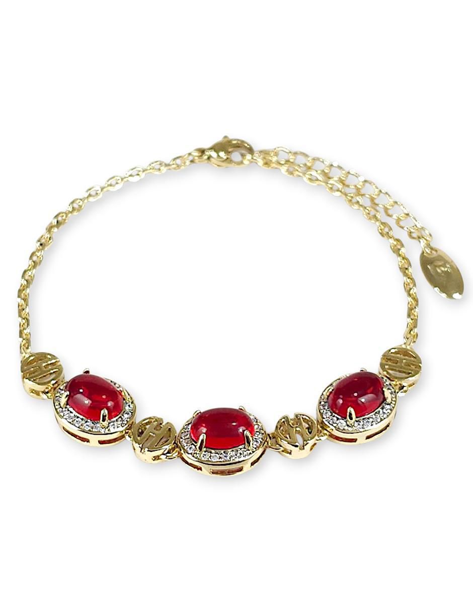 Pulsera 18 k con acabado baño de oro 3