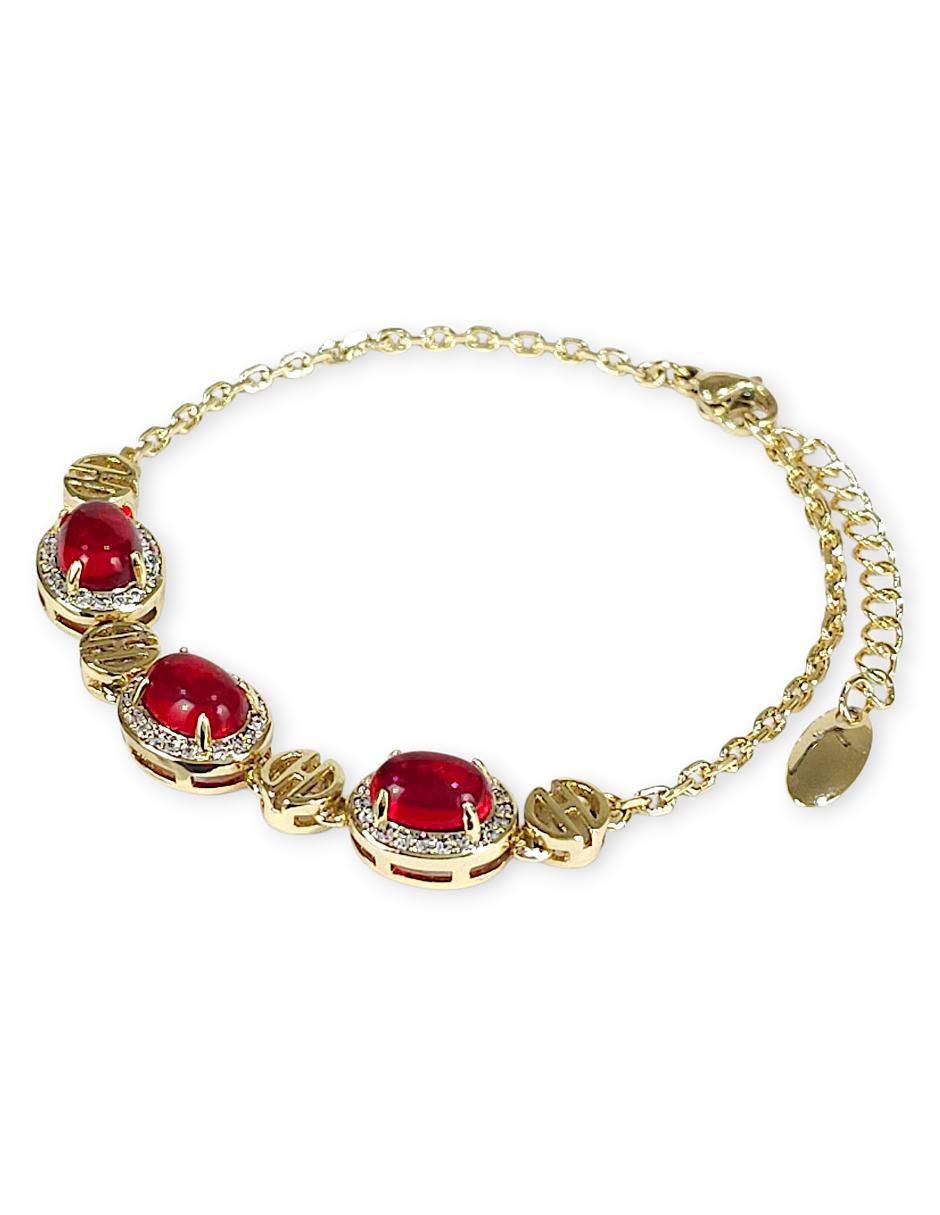 Pulsera 18 k con acabado baño de oro 4