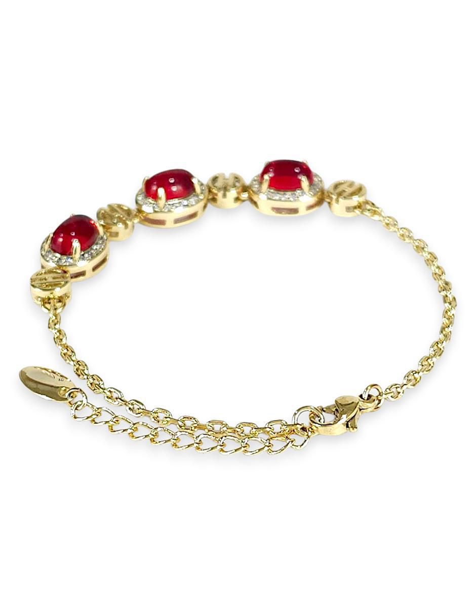 Pulsera 18 k con acabado baño de oro 5