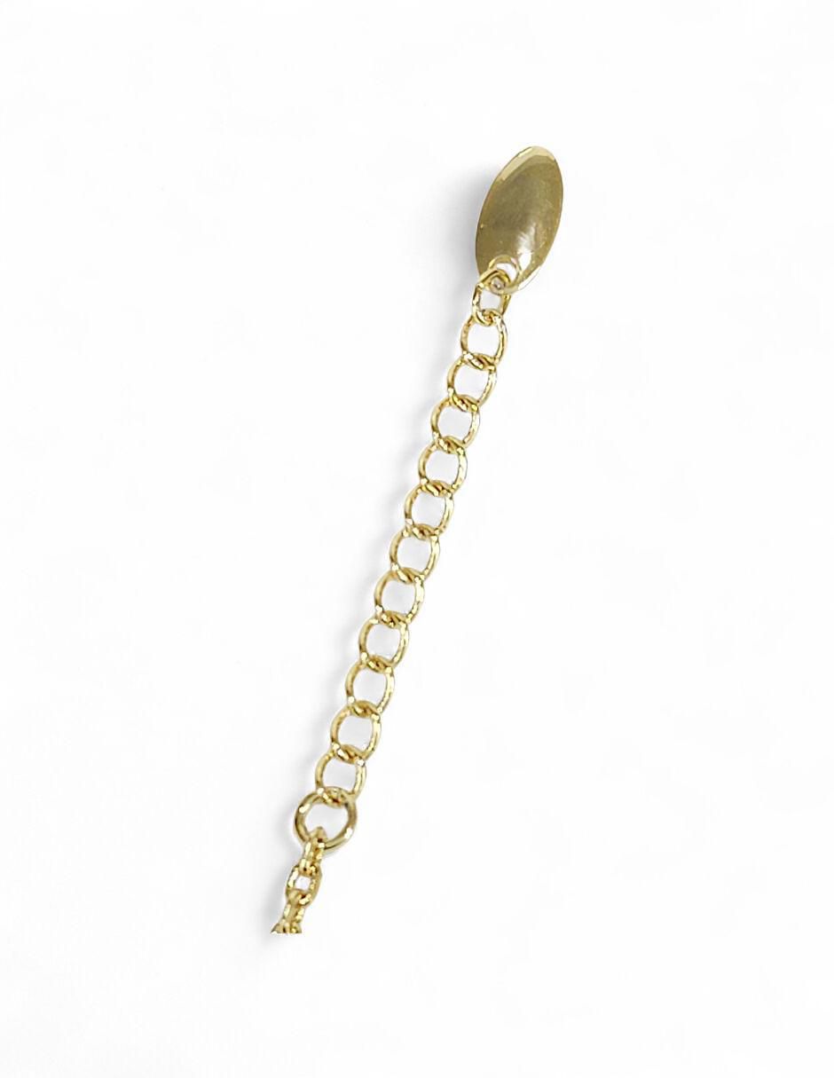 Pulsera 18 k con acabado baño de oro 8