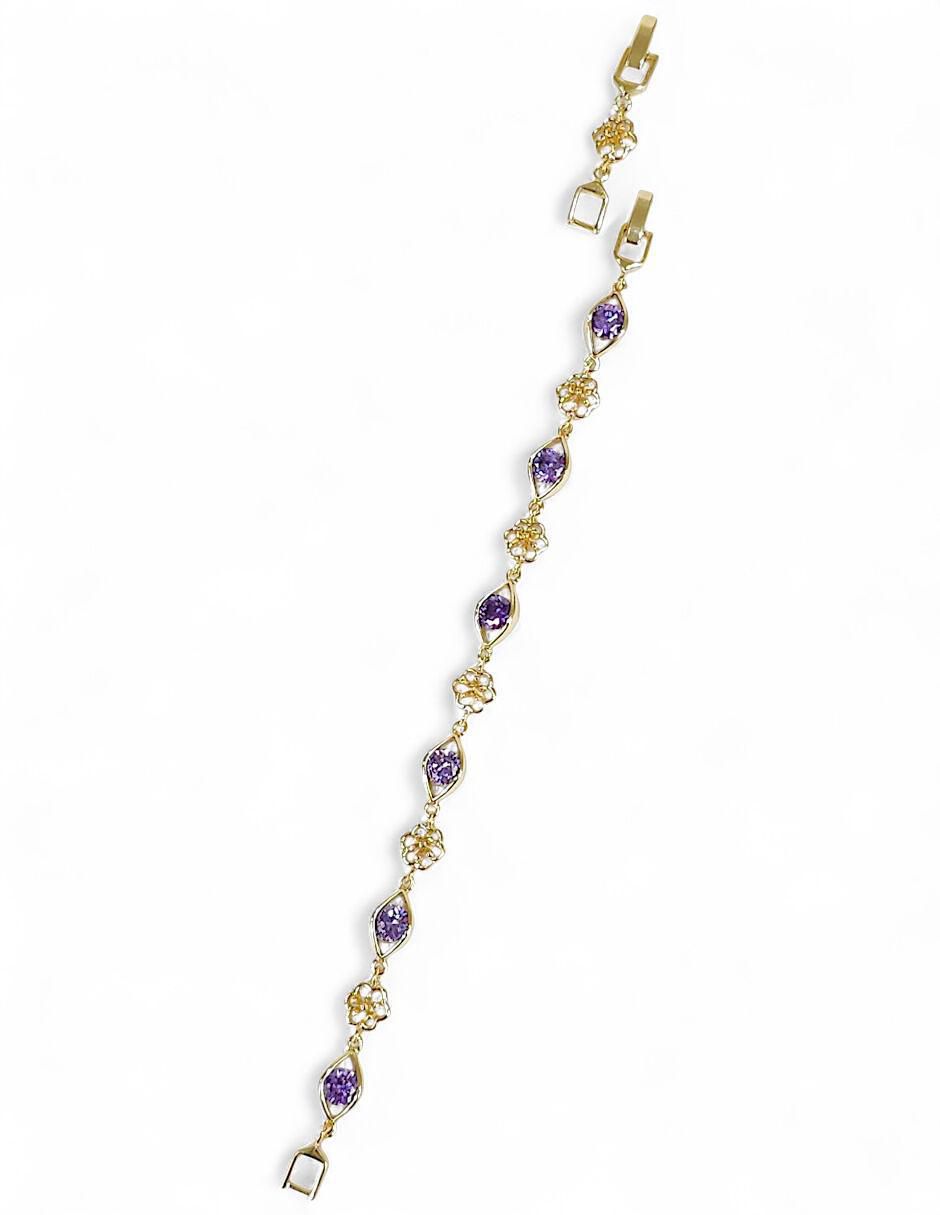 Pulsera 18 k con acabado baño de oro 2
