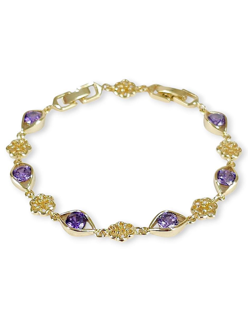 Pulsera 18 k con acabado baño de oro 3