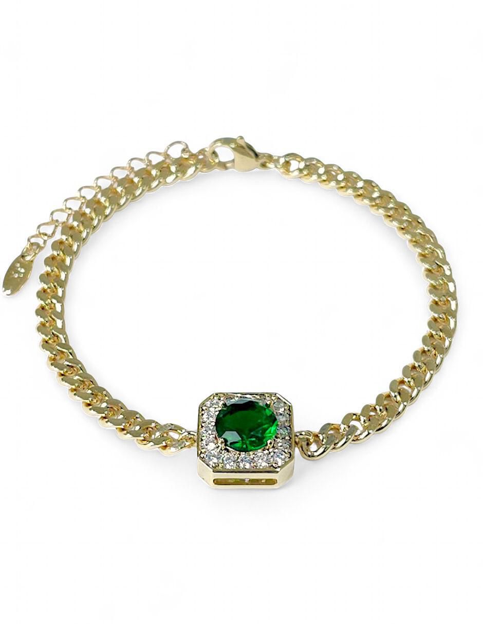 Pulsera 18 k con acabado baño de oro 3