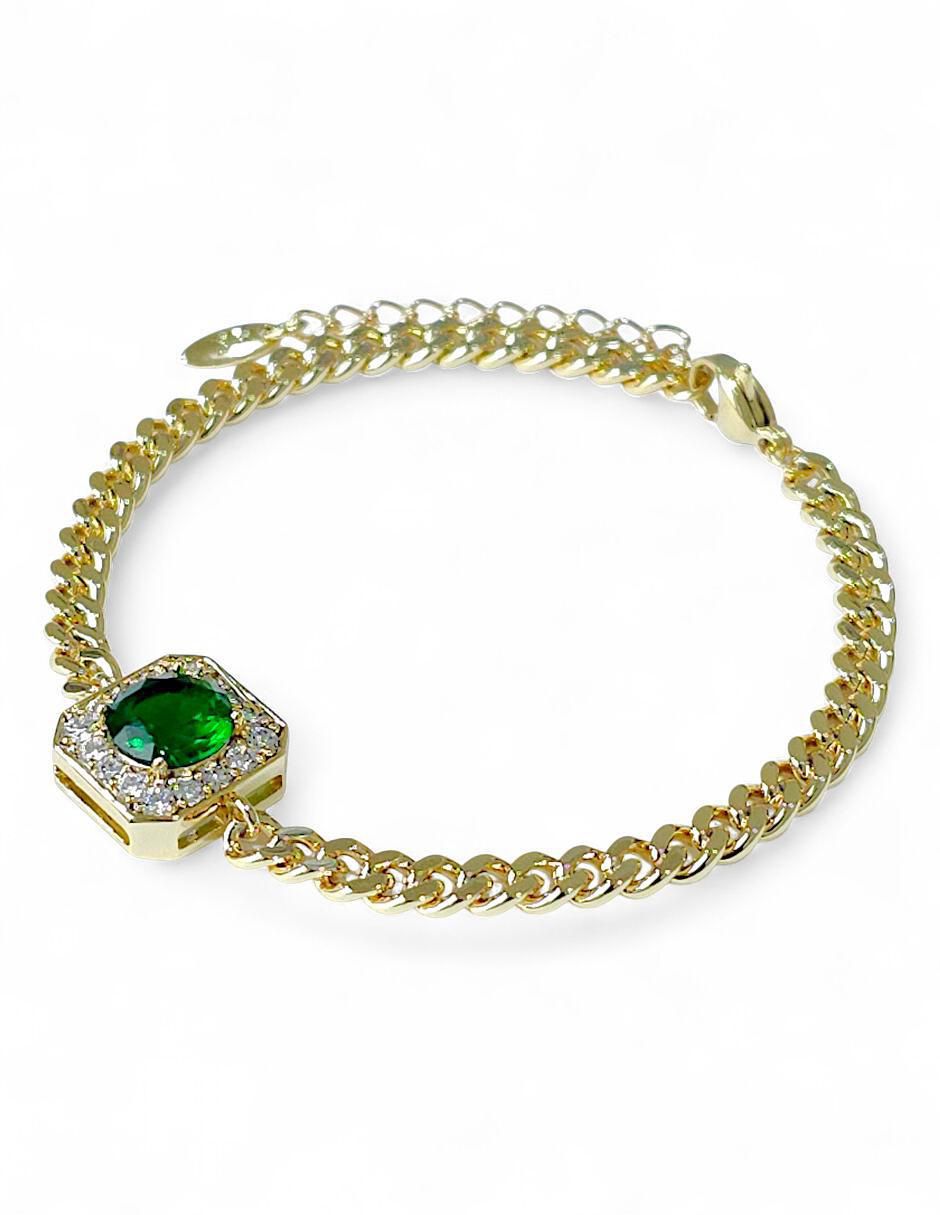 Pulsera 18 k con acabado baño de oro 4