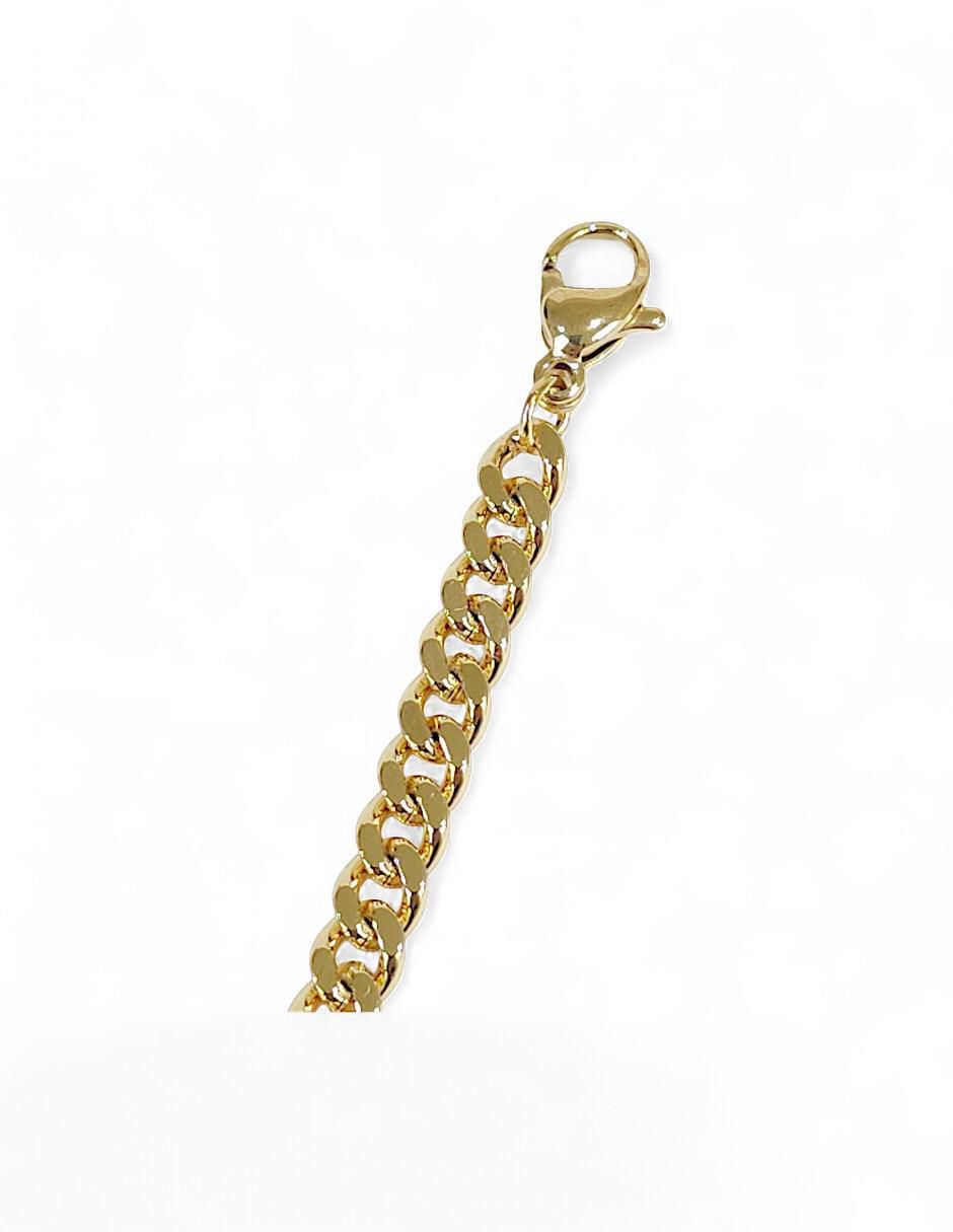 Pulsera 18 k con acabado baño de oro 7