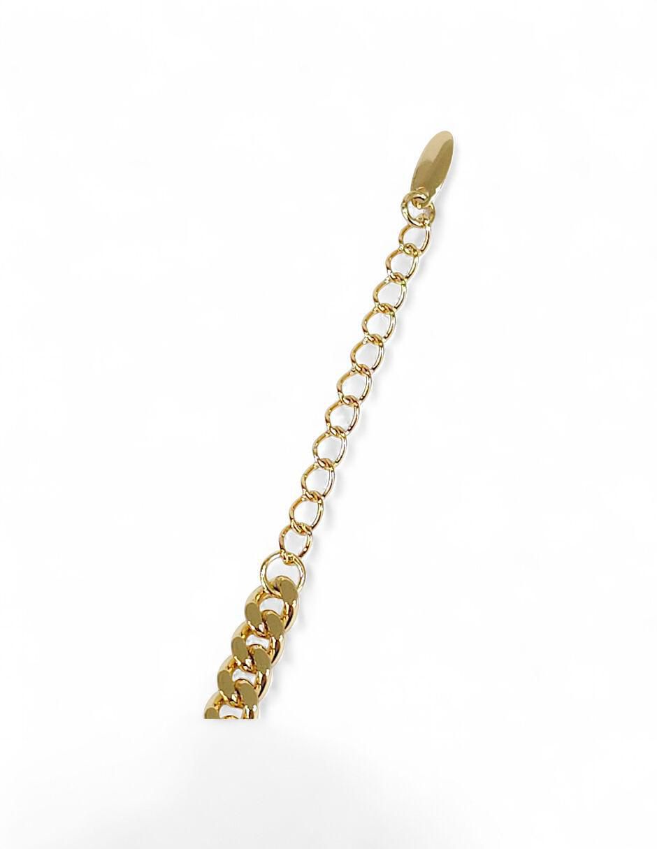 Pulsera 18 k con acabado baño de oro 8