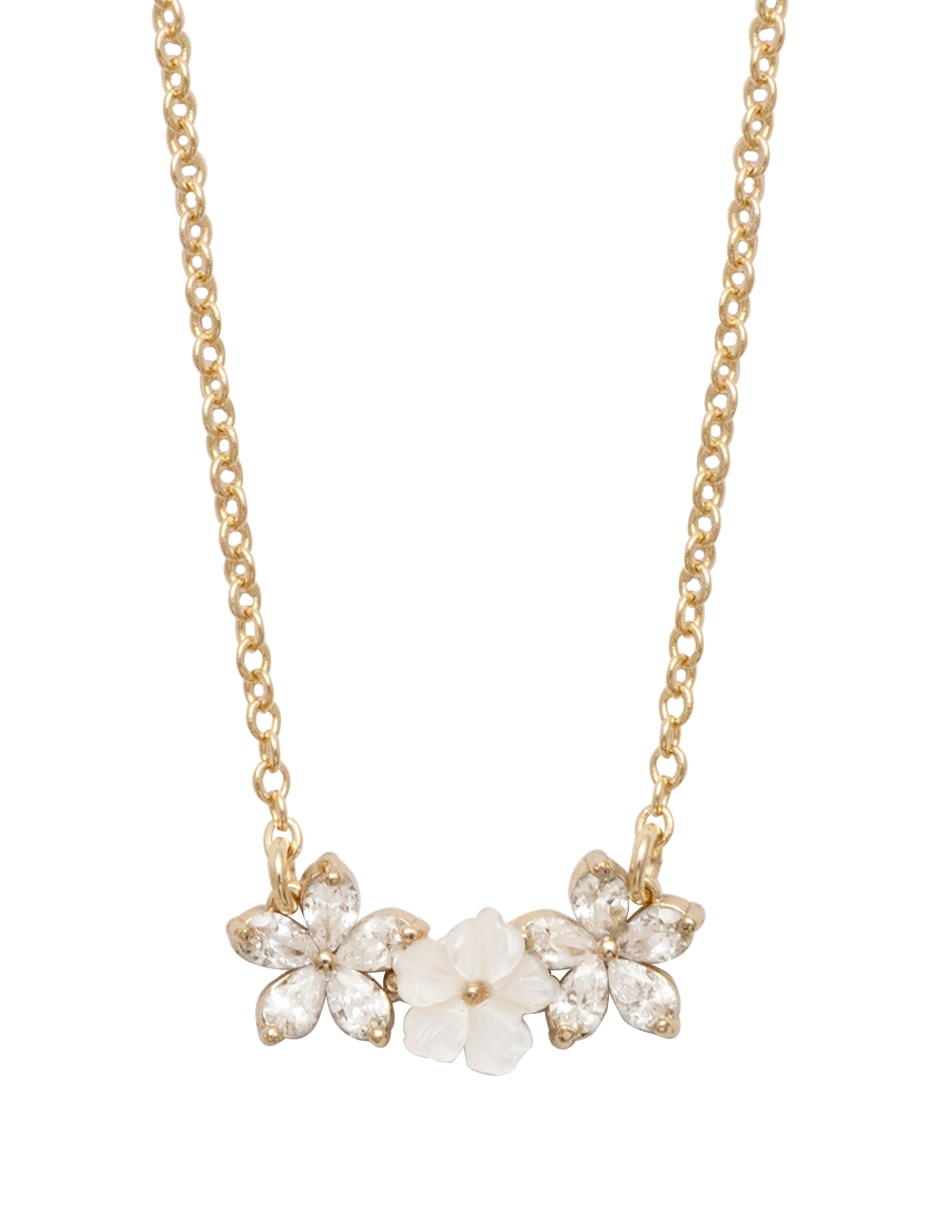 Collar con dije de flor