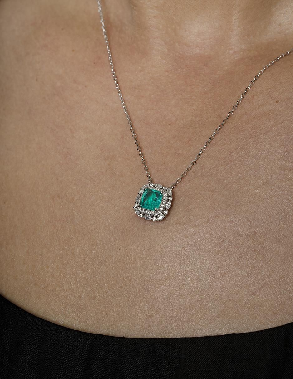 Collar cuadrado de plata P 925 3