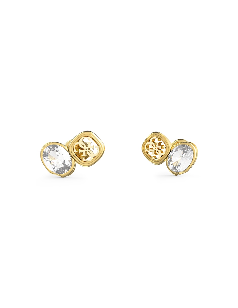 Aretes huggies Mamounia con acabado pavé circonita