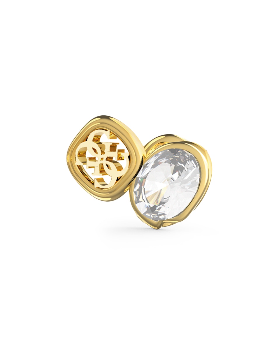 Aretes huggies Mamounia con acabado pavé circonita 2