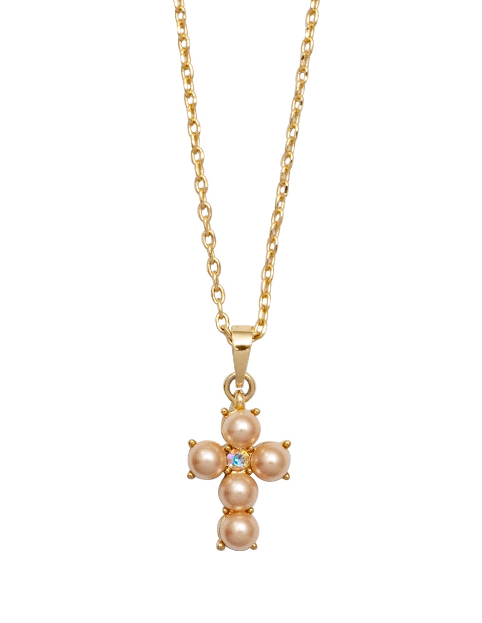 Collar con dije de cruz
