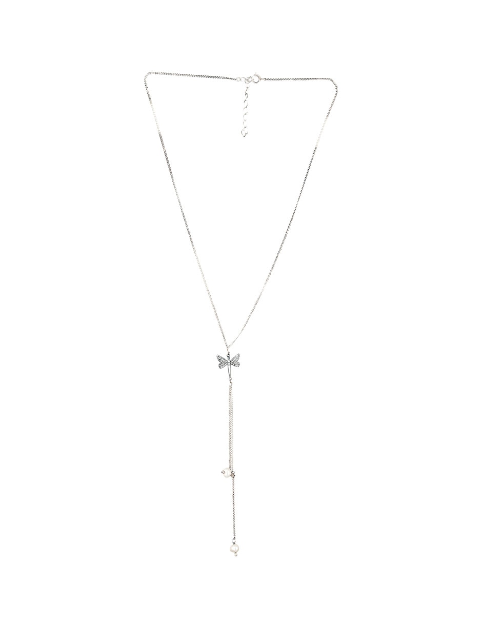 Collar con dije de libélula de plata P 925 2