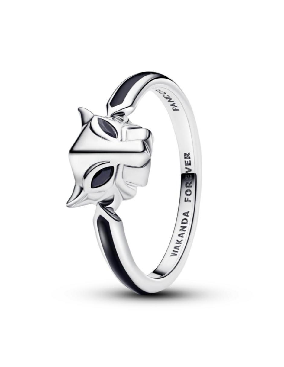 Anillo Marvel Pantera negra P 925 de plata circonita pulido
