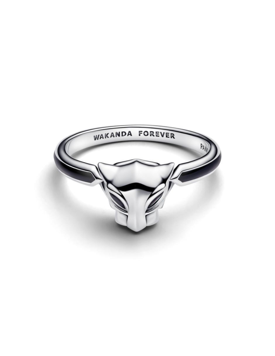 Anillo Marvel Pantera negra P 925 de plata circonita pulido 2