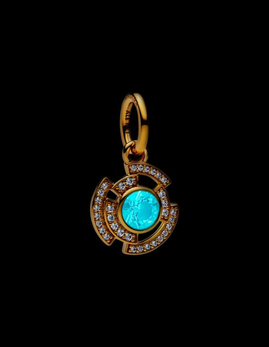 Charm marvel iron man de plata P 925 zirconia cúbica 4
