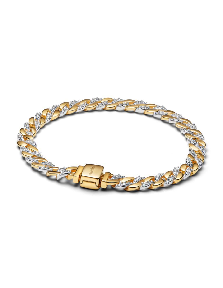 Brazalete de plata P 925 Timeless con acabado baño de oro