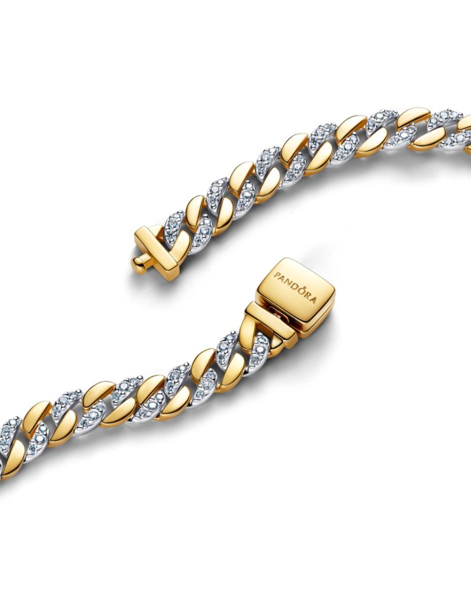 Brazalete de plata P 925 Timeless con acabado baño de oro 2