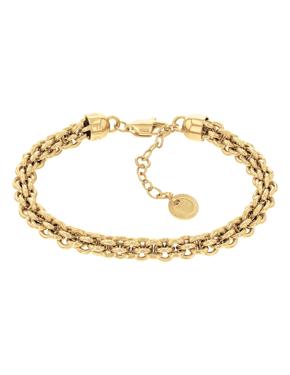 Brazalete Intertwined circles chain con acabado brillante