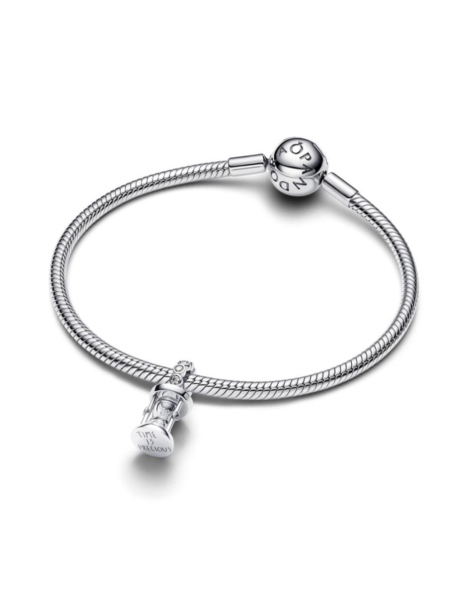 Charm de reloj de arena moments de plata P 925 zirconia cúbica 3